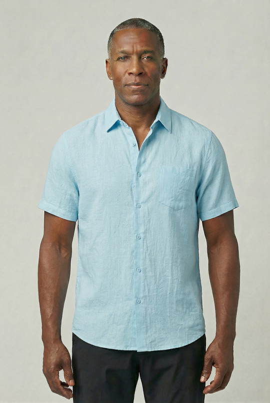 VINCET | SHORT-SLEEVE LINEN SHIRT