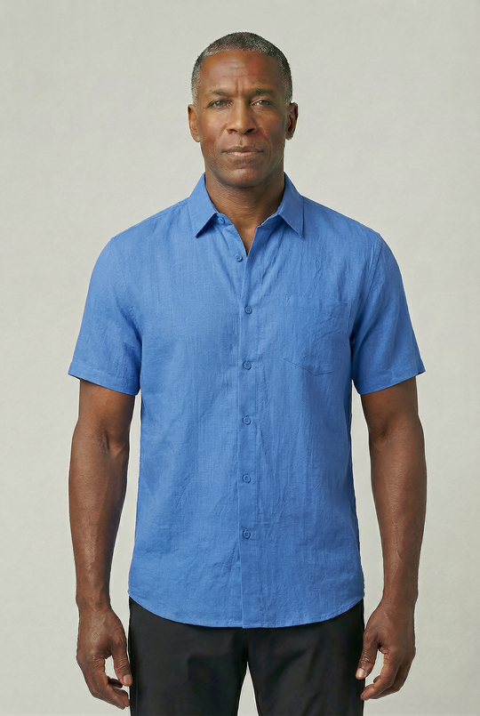 VINCET | SHORT-SLEEVE LINEN SHIRT