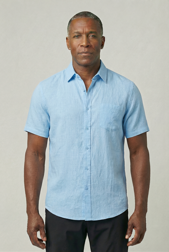 VINCET | SHORT-SLEEVE LINEN SHIRT