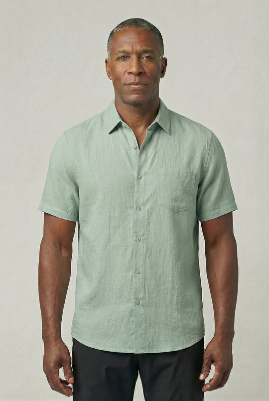 VINCET | SHORT-SLEEVE LINEN SHIRT