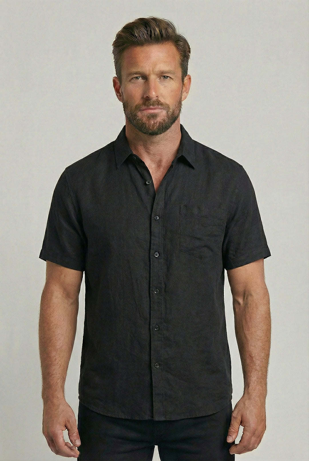 FREDERICK | SHORT-SLEEVE LINEN SHIRT