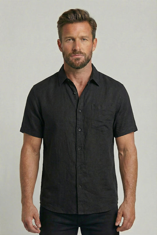 FREDERICK | SHORT-SLEEVE LINEN SHIRT