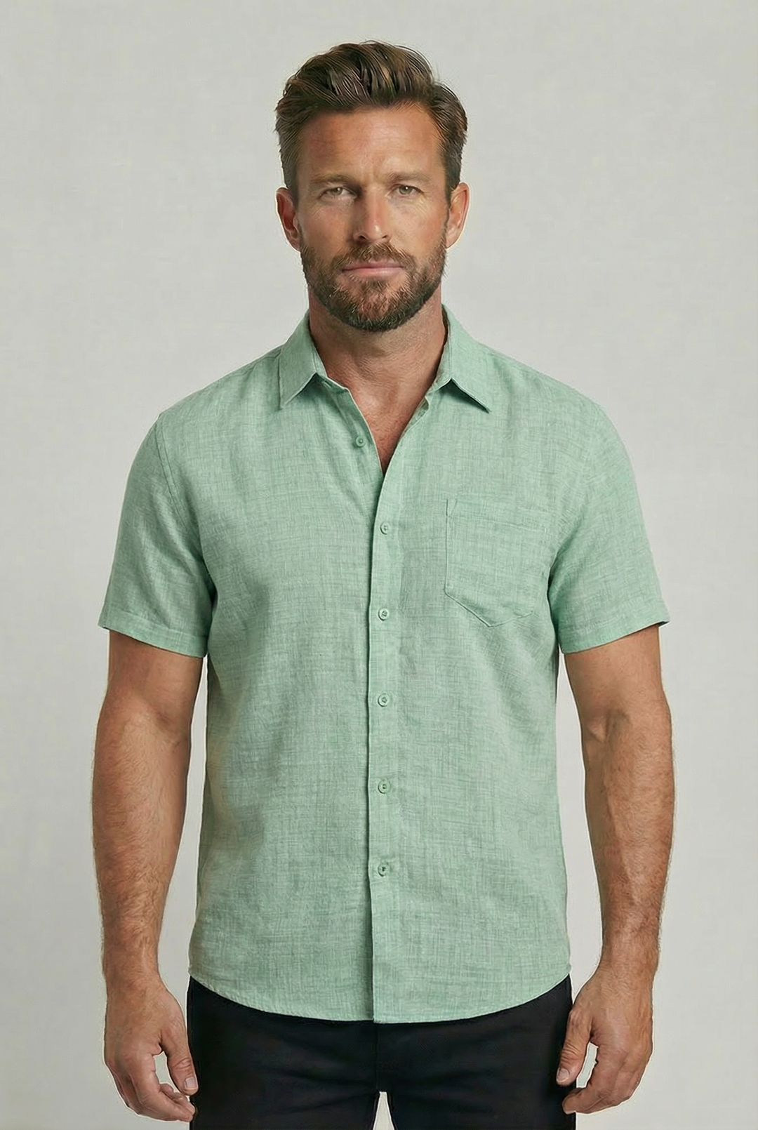 FREDERICK | SHORT-SLEEVE LINEN SHIRT