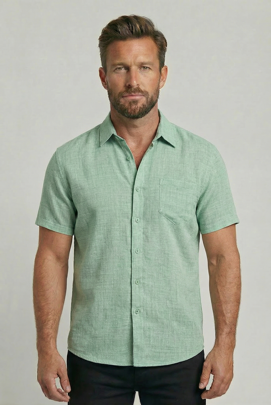 FREDERICK | SHORT-SLEEVE LINEN SHIRT