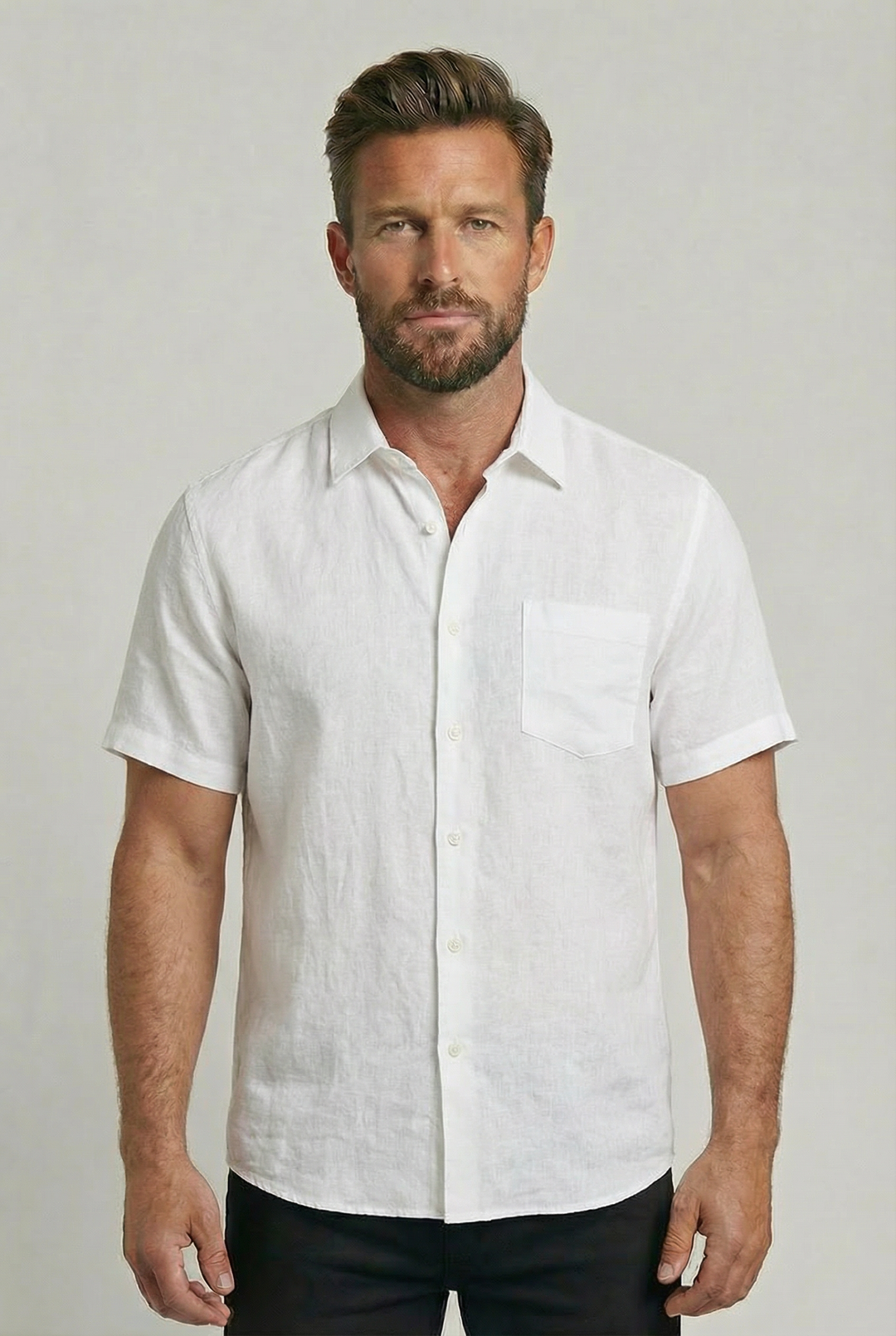 FREDERICK | SHORT-SLEEVE LINEN SHIRT