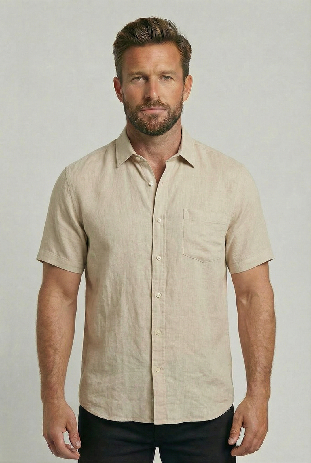 FREDERICK | SHORT-SLEEVE LINEN SHIRT