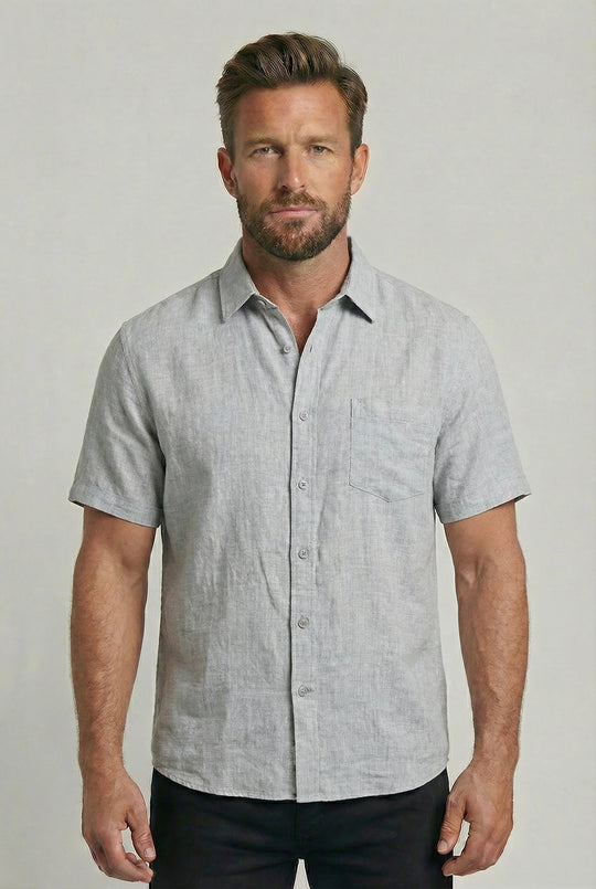 FREDERICK | SHORT-SLEEVE LINEN SHIRT