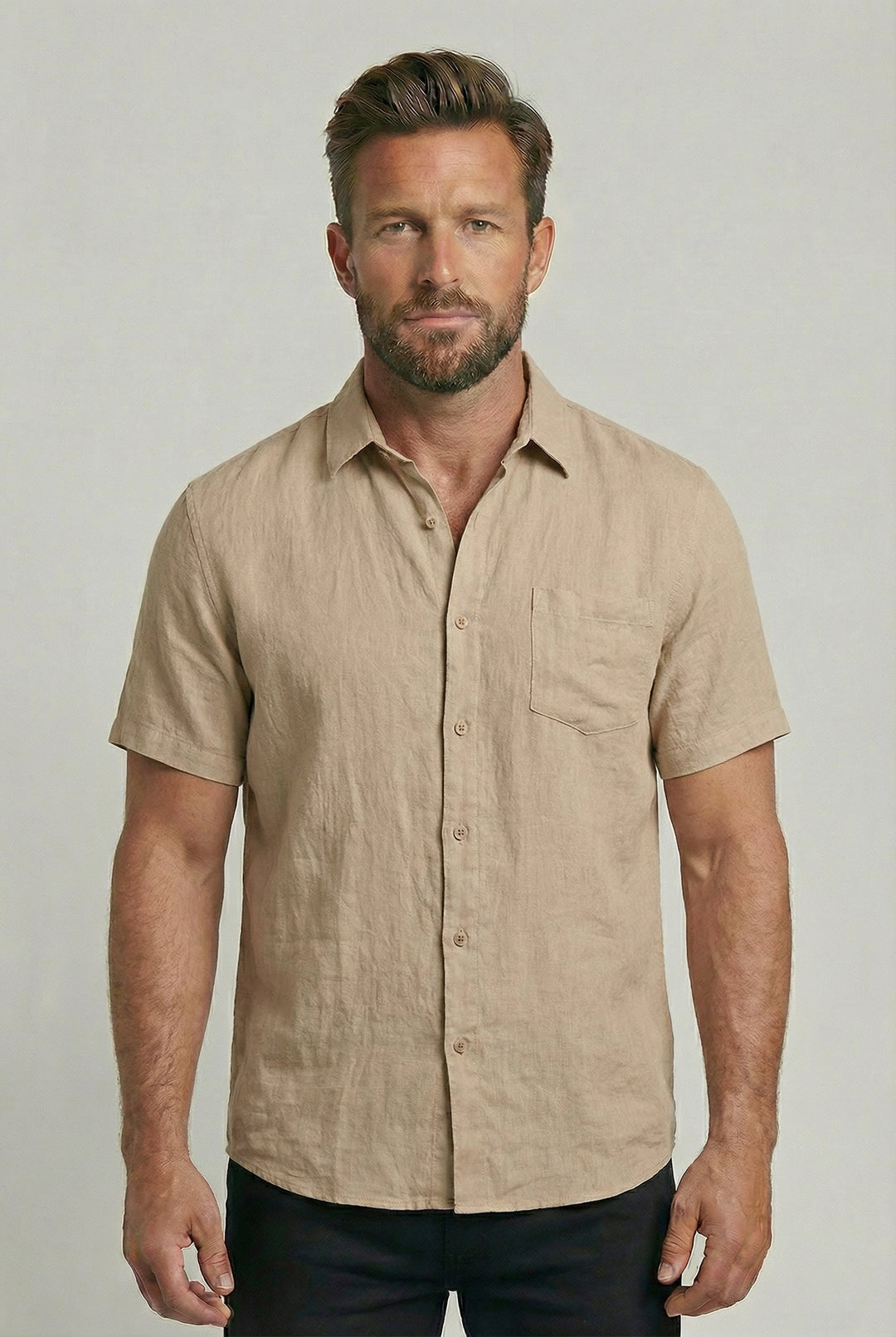 FREDERICK | SHORT-SLEEVE LINEN SHIRT