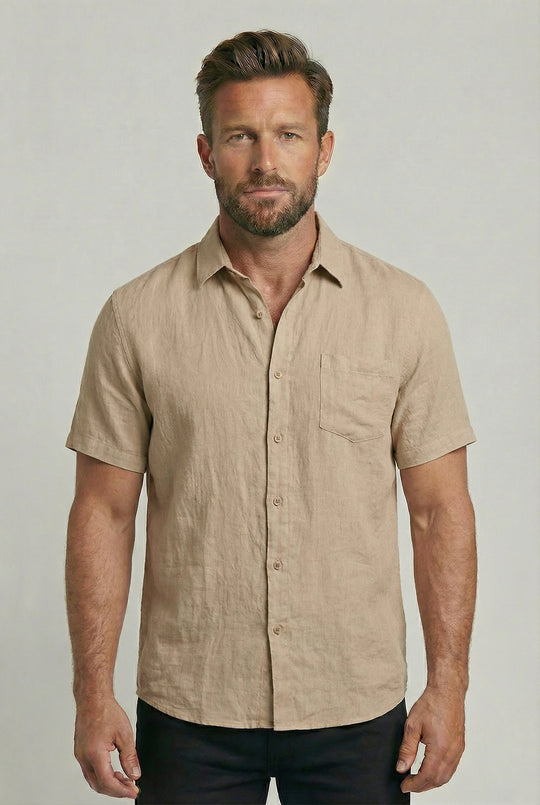 FREDERICK | SHORT-SLEEVE LINEN SHIRT