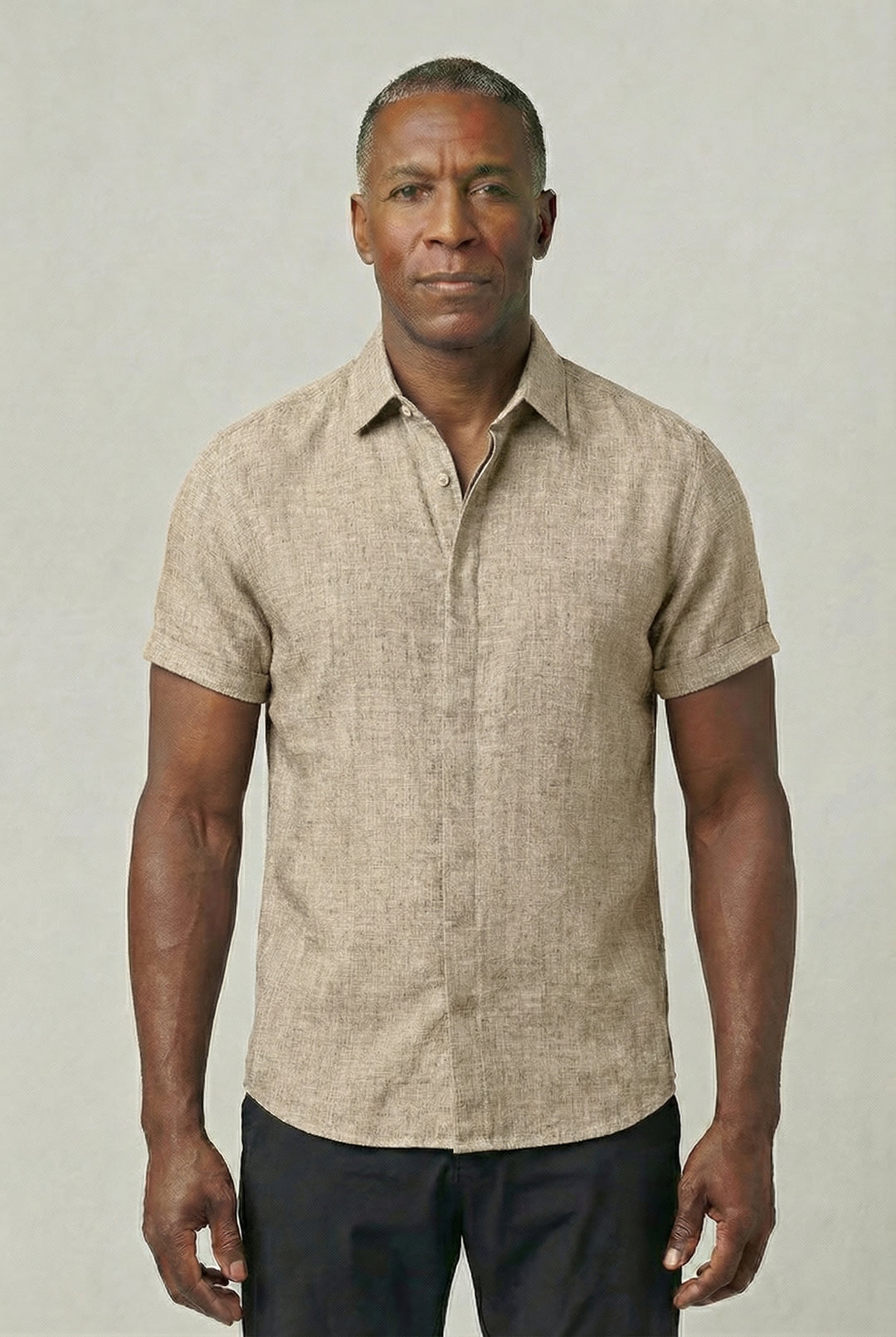 BENJAMIN | SHORT-SLEEVE LINEN SHIRT