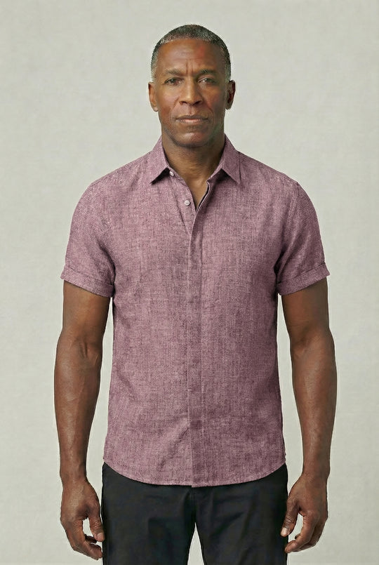 BENJAMIN | SHORT-SLEEVE LINEN SHIRT