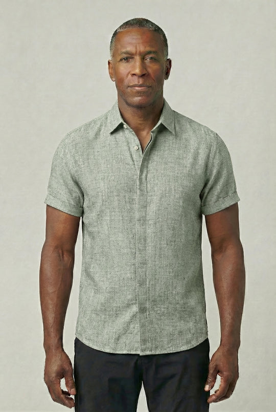 BENJAMIN | SHORT-SLEEVE LINEN SHIRT