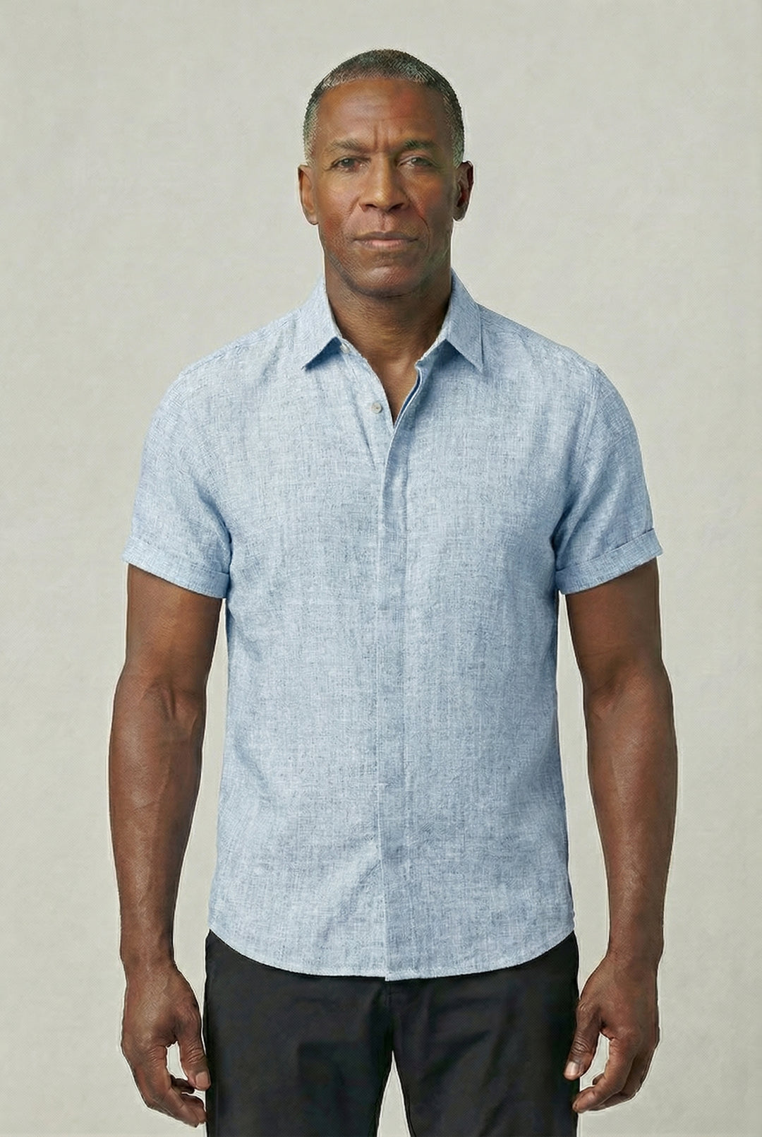 BENJAMIN | SHORT-SLEEVE LINEN SHIRT