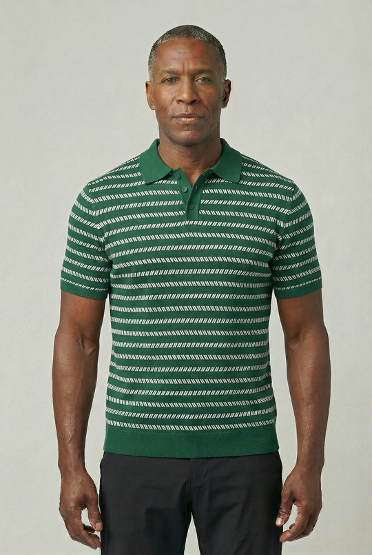 OLIVER | STRIPED KNIT POLO
