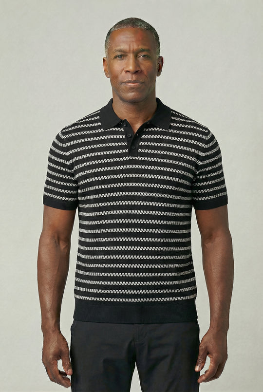 OLIVER | STRIPED KNIT POLO