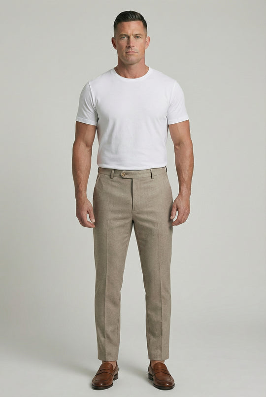 MALCOLM | TEXTURED TROUSERS