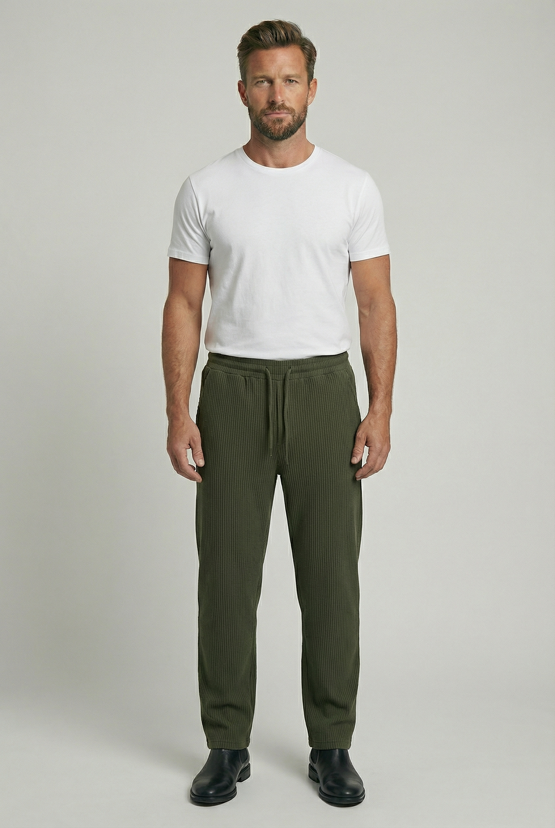 SAMUEL | RIBBED SPANDEX PANTS