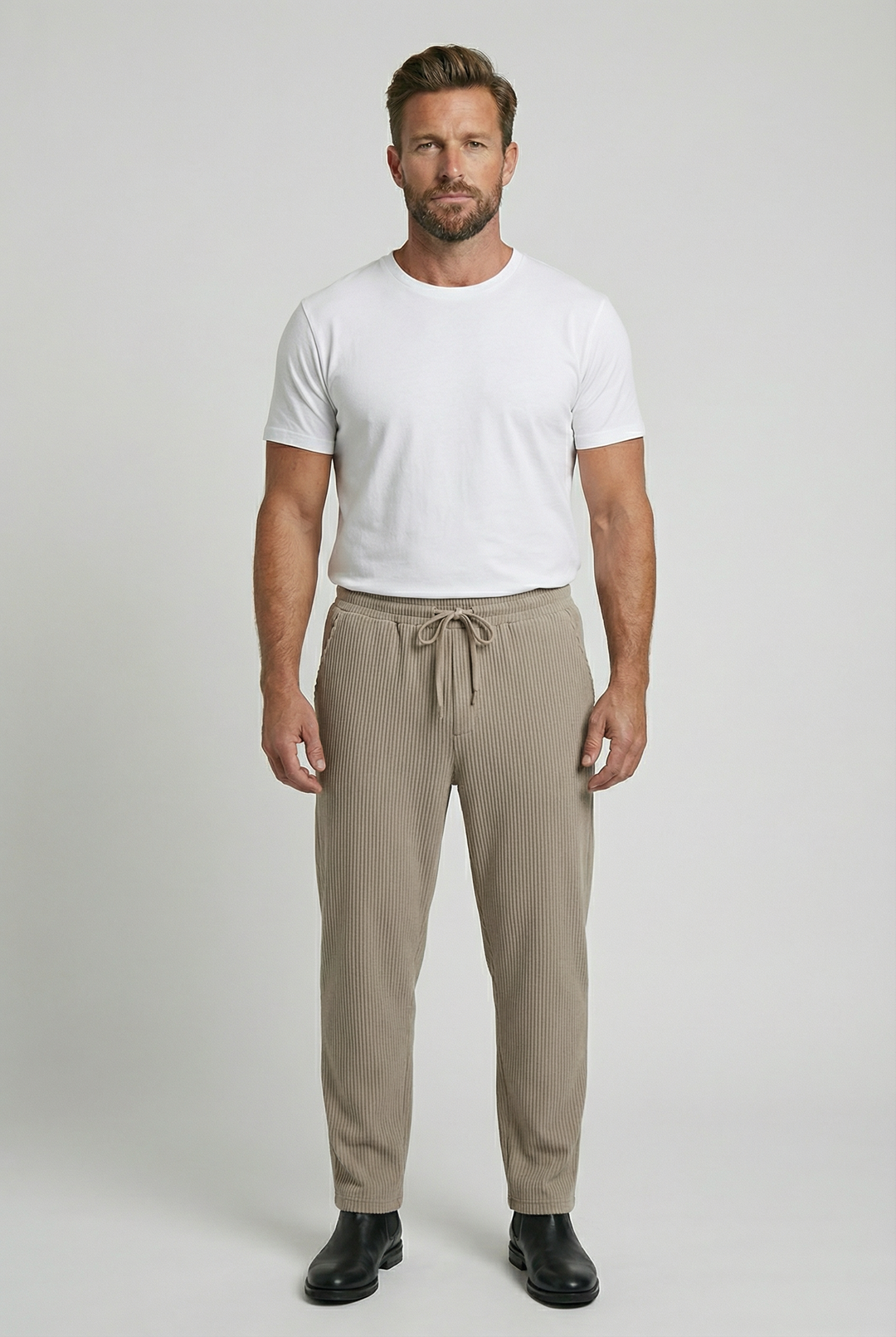 SAMUEL | RIBBED SPANDEX PANTS