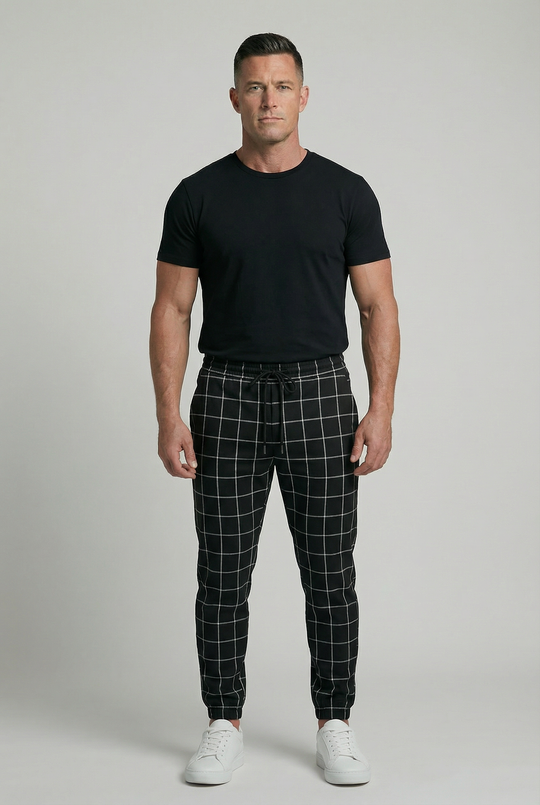 DANIEL | WINDOWPANE JOGGERS