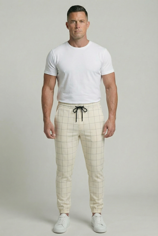 DANIEL | WINDOWPANE JOGGERS