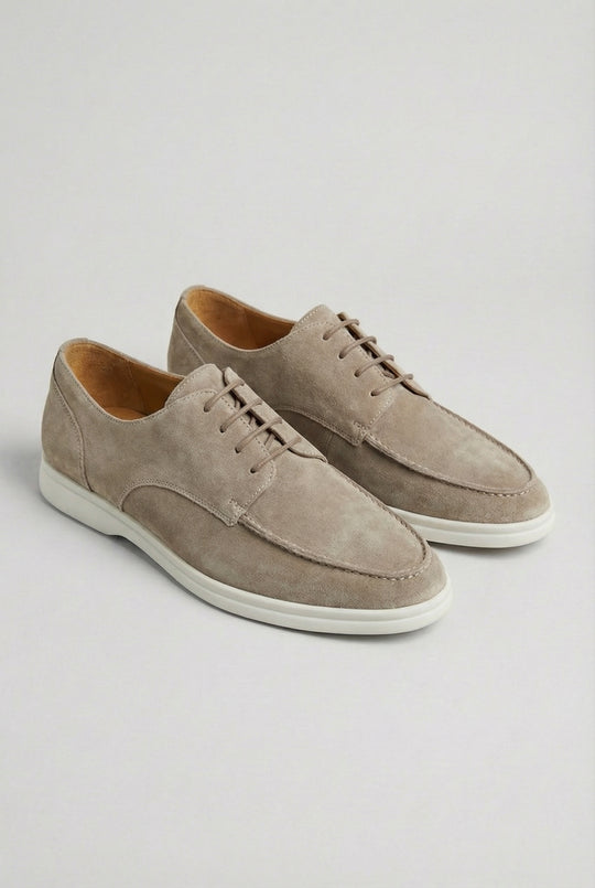 ROBIN | SUEDE LACE-UP LOAFERS