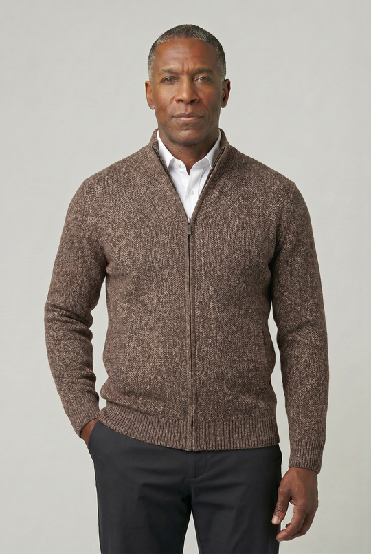 LEO | CLASSIC ZIP-UP CARDIGAN