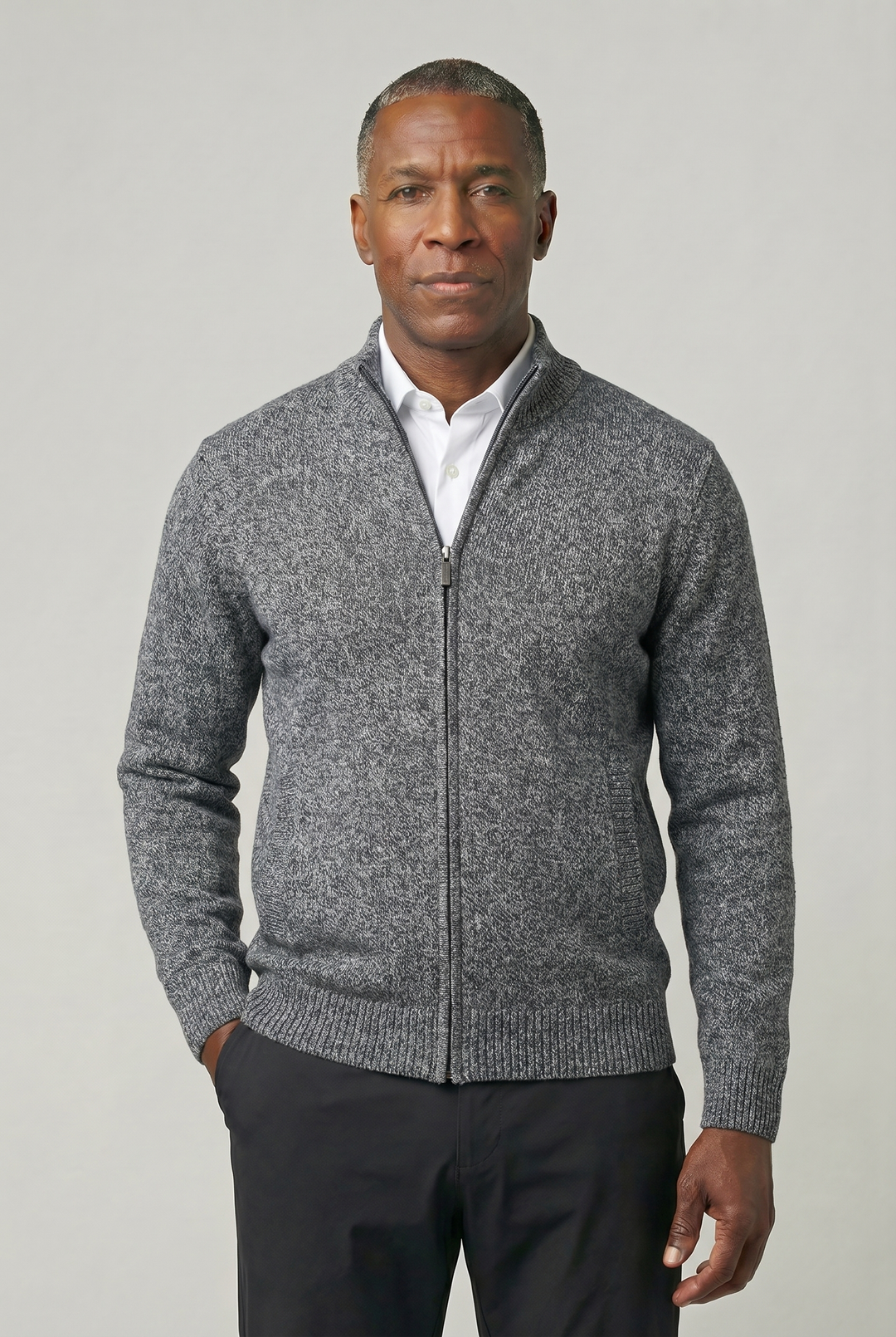 LEO | CLASSIC ZIP-UP CARDIGAN