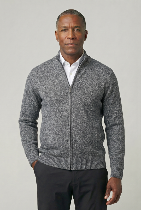 LEO | CLASSIC ZIP-UP CARDIGAN