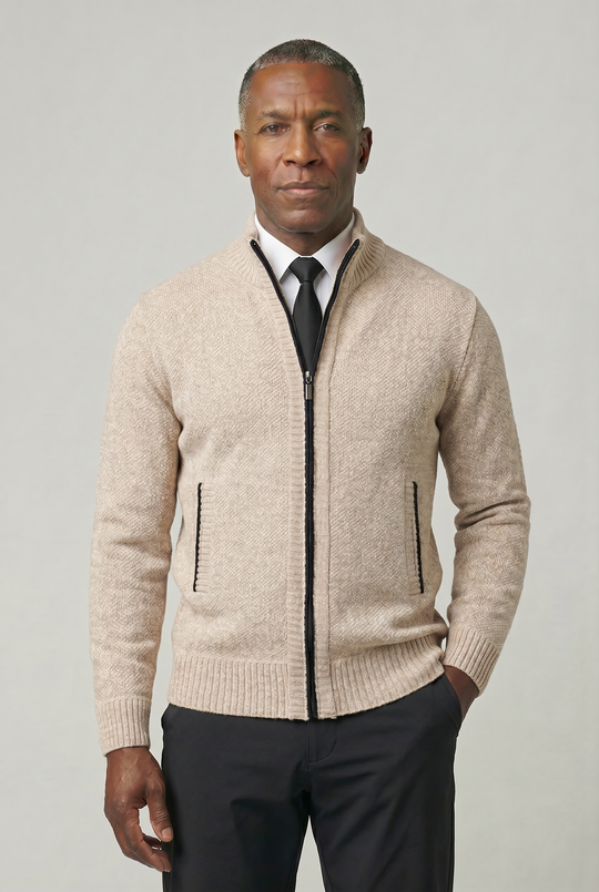 LEO | CLASSIC ZIP-UP CARDIGAN
