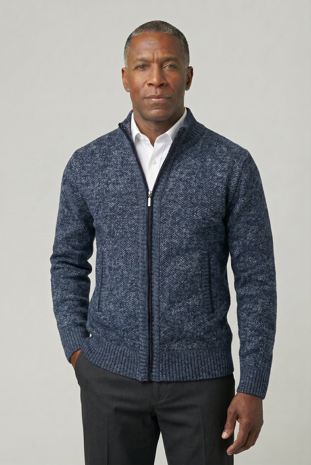 LEO | CLASSIC ZIP-UP CARDIGAN