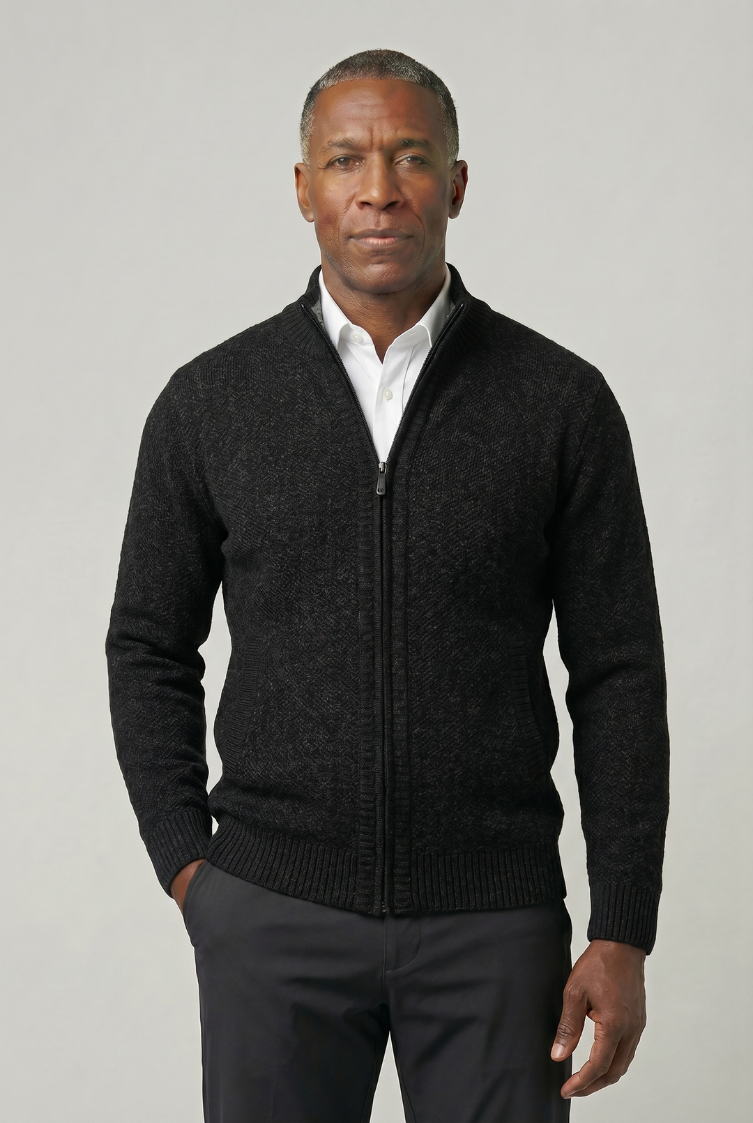 LEO | CLASSIC ZIP-UP CARDIGAN