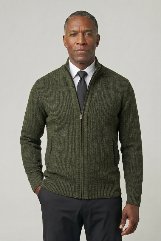 LEO | CLASSIC ZIP-UP CARDIGAN
